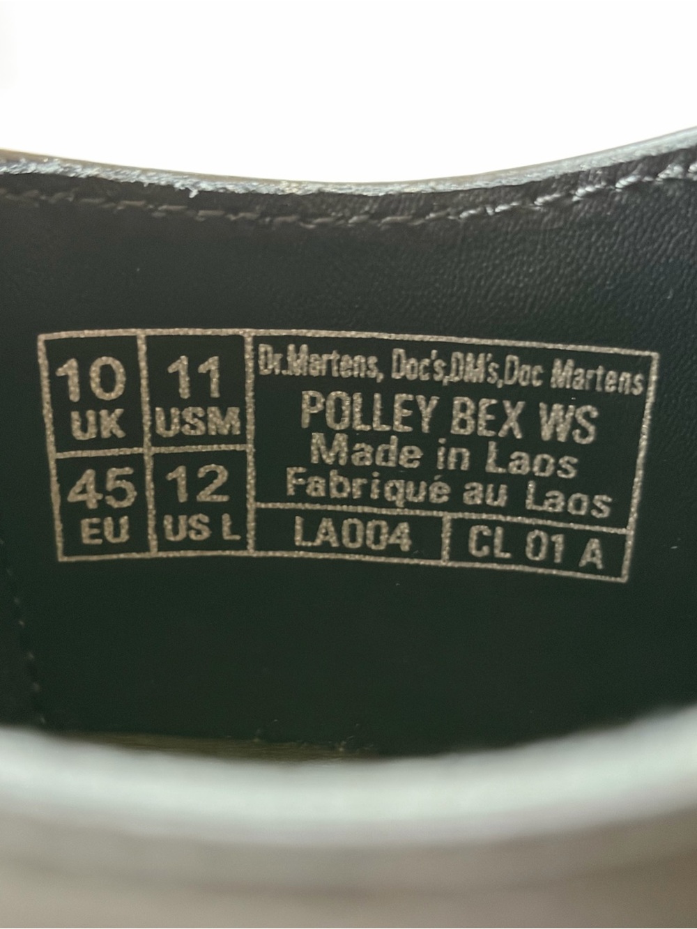 Dr. Martens Black Mary Jane Polley Bex Flats Buckle Leather Shoes Men's Size 11 - Picture 7 of 7